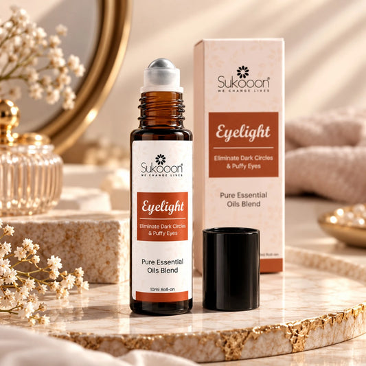GlowVeya Eyelight under eye serum roll-on with product box and cap