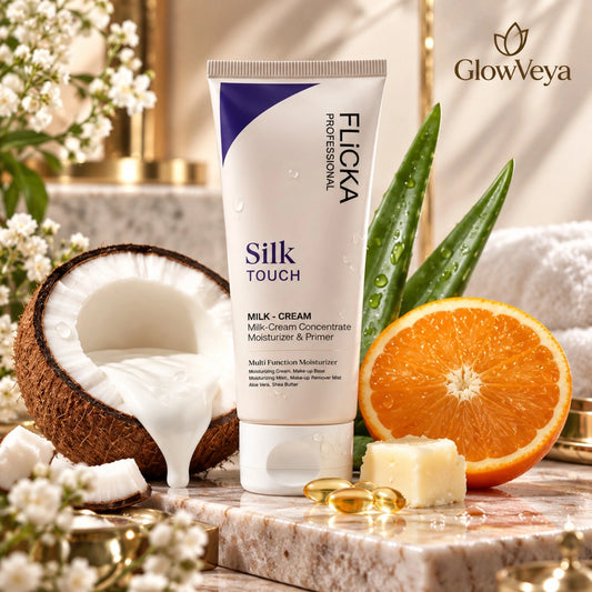 Flicka Silk Touch Concentrate 3-in-1 moisturizer and primer with aloe vera, shea butter and vitamin E