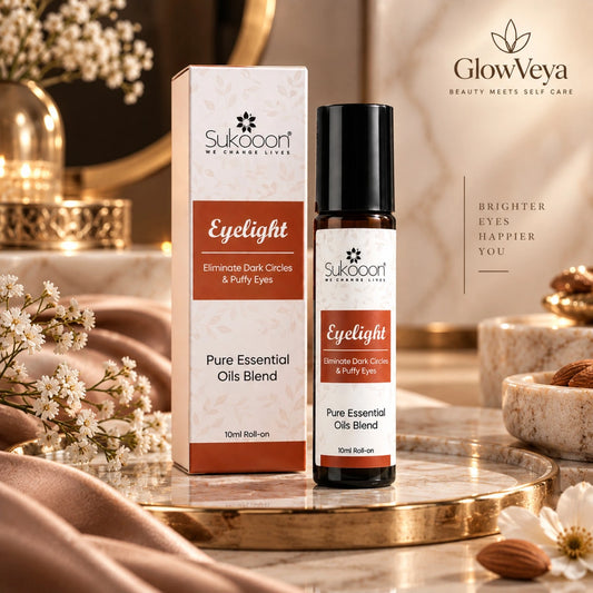 GlowVeya Eyelight under eye serum roll-on for dark circles and puffy eyes
