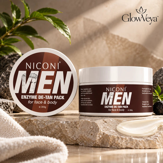 NICONI Men Enzyme De-Tan Pack 300g premium face and body skincare product
